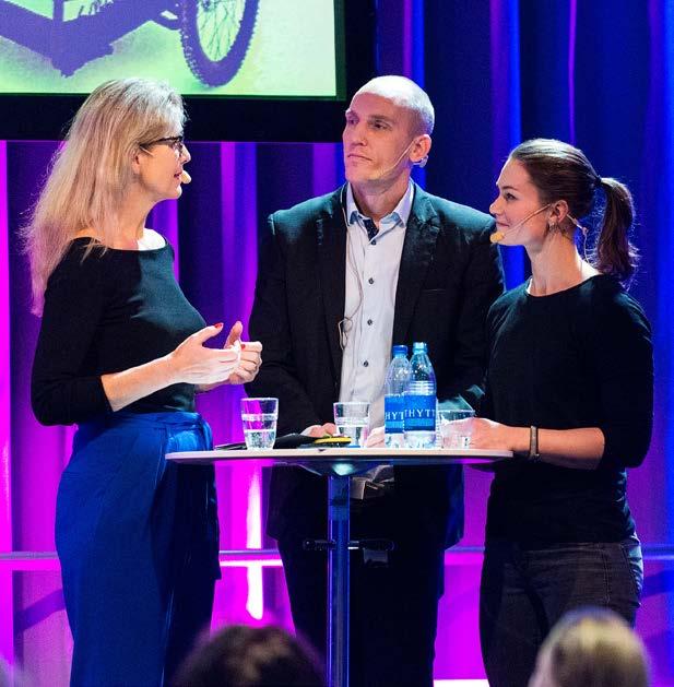 Elaine Eksvärd, retorik- och kommunikationsexpert om hur pratar man så folk förstår. Håkan Lans, uppfinnare och hedersdoktor i samtal med Britt-Marie Mattsson, journalist GP.