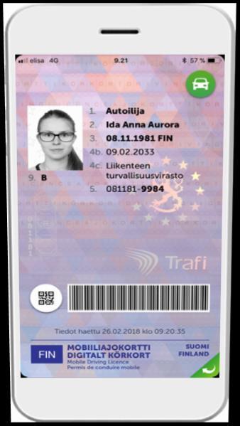 2(6) Vrid Det digitala körkortets bakgrundsmönster