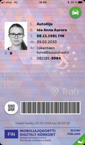 körkortet kan förstoras genom att man