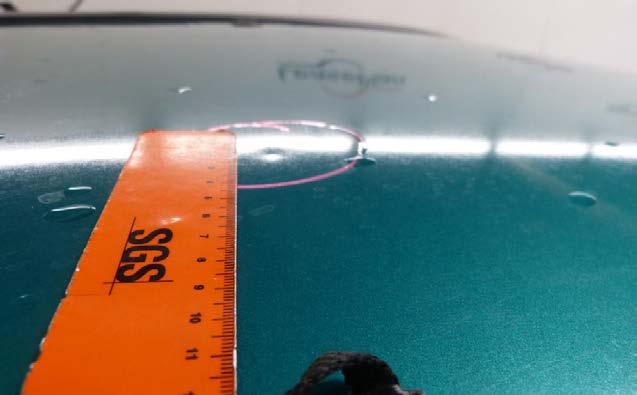 upp till 2 cm, under förutsättning att det finns