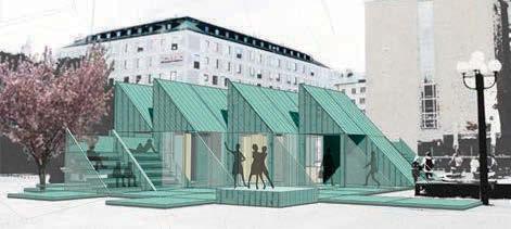 14 Hedersomnämnanden Sthlmspaviljongen Förslagsställare: Ia Hjärre, Andy Nettleton, Valentino Barbu, Dive architects AB En paviljong som är samtida i sin design och