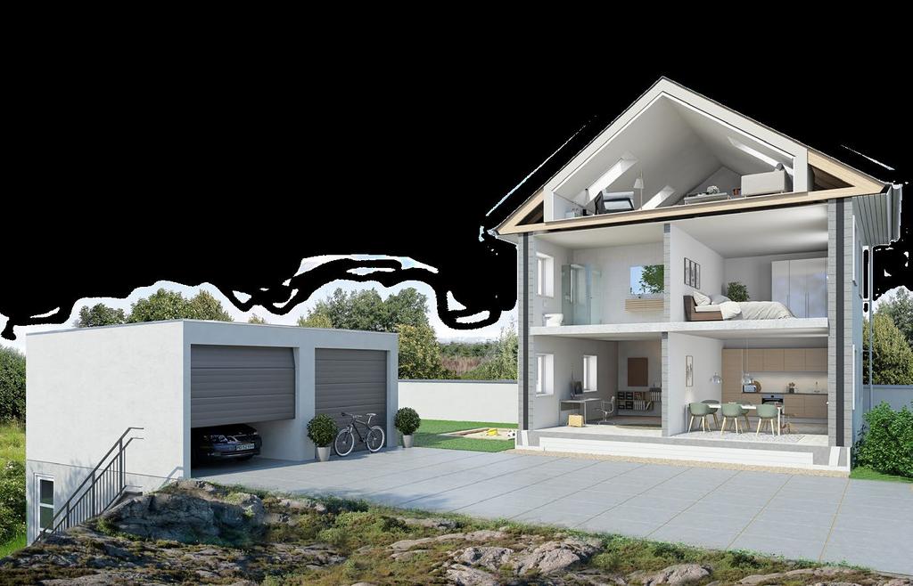 Badrum Isolerad vägg Kök Komplett boende Trädgårdsmur Innervägg På Finja ser vi till helheten och