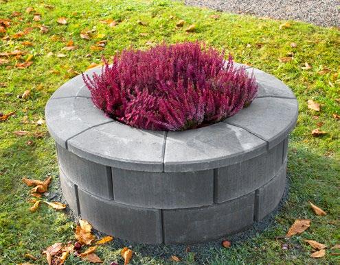 Grå Grafit Normalblock Ändblock Halva ändblock Murkrön Murkrön radie Pelarkrön Grafit 2118G Antal per pall: 60 Grå 2119 Antal per pall: 60 Grafit 2118A Antal per pall: 24 Grå