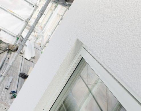 Villa i Kristianstad förses med handriven puts.