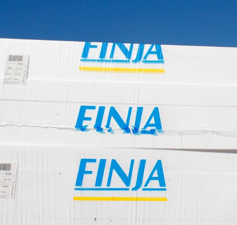 Gjutna skivor av cellplast används för att effektivt isolera grunder, väggar och tak mot både kyla och värme.