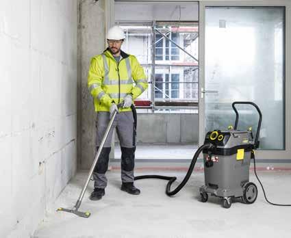 totalskydd mot stötar. EN NY GENERATION SÄKERHETSKLASSADE GROVDAMMSUGARE Med nya tekniska innovationer gör Kärcher din arbetsmiljö säkrare än någonsin. Har du rätt sugare på rätt plats?