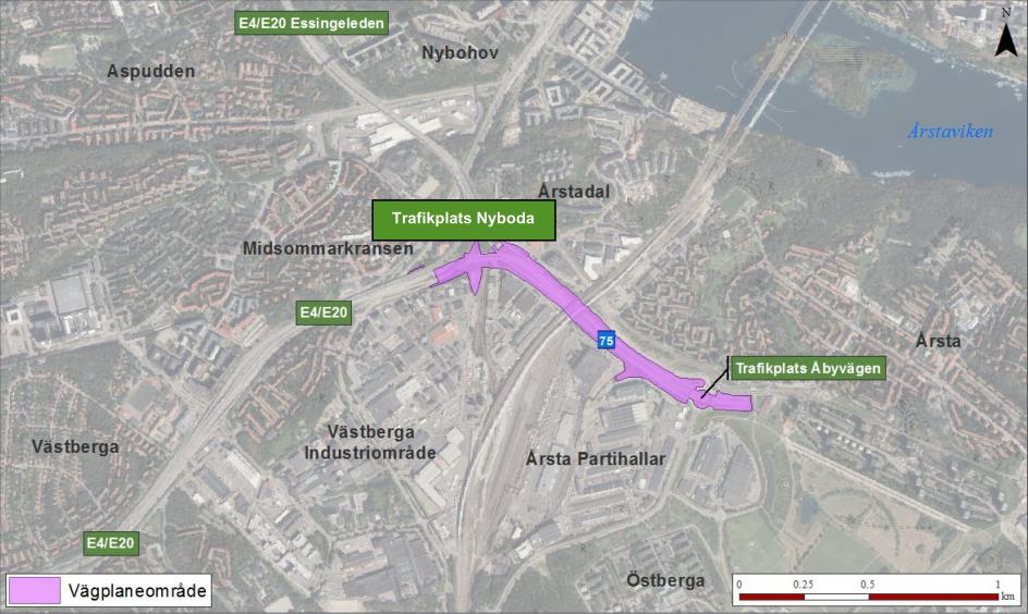 1. Beskrivning av åtgärden Ärendenummer; Objektnummer: TRV2015/72249, VST031 E4/E20 Essingeleden - Södra Länken, VST031 Infoga diagram, figur eller bild här Nuläge och brister: Årstalänken utgör en