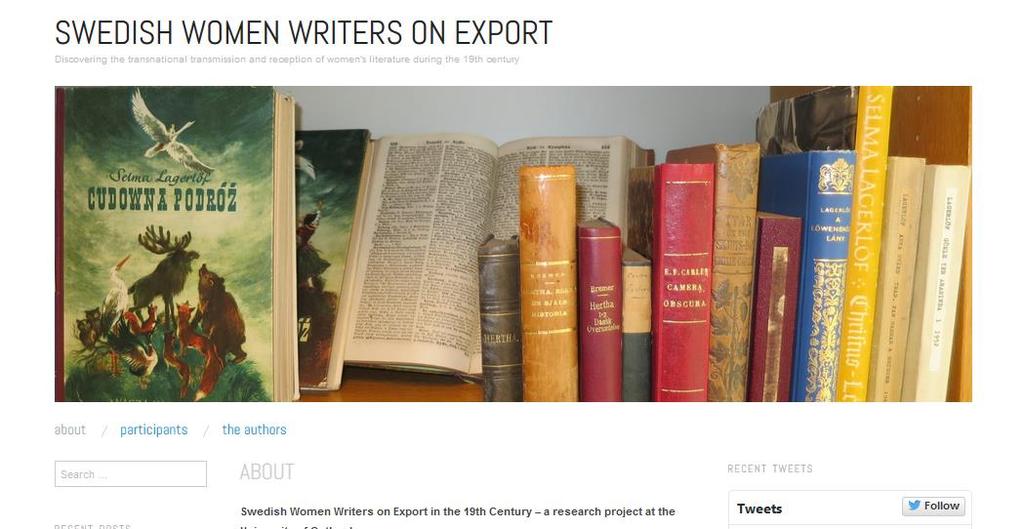 The main focus is on women writers in the international literary market and their importance as cultural mediators across borders. http://lir.gu.