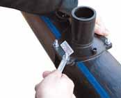 (Fettfritt) Svetsar du tryckanborrningen EPRES, då ska du nu även mäta och kontrollera borrets position innan monteringen.