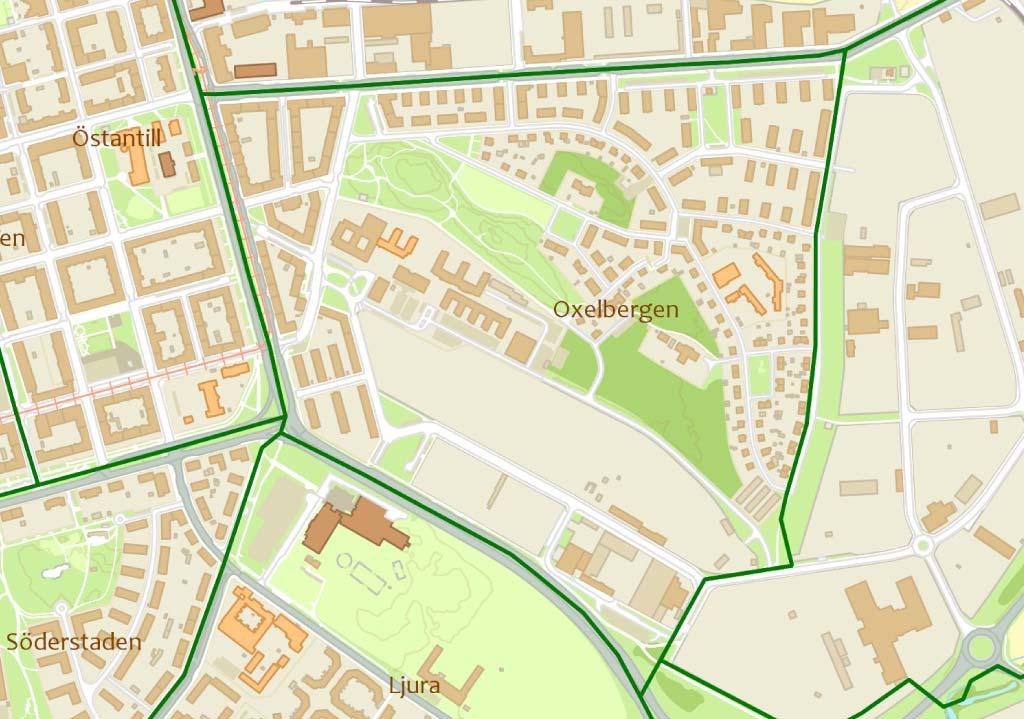 13(39) Stadsdelen Oxelbergen. Bild: Norrköpings kommun Tillgänglighet För nybyggande gäller tillgänglighetskraven fullt ut enligt gällande regelverk.