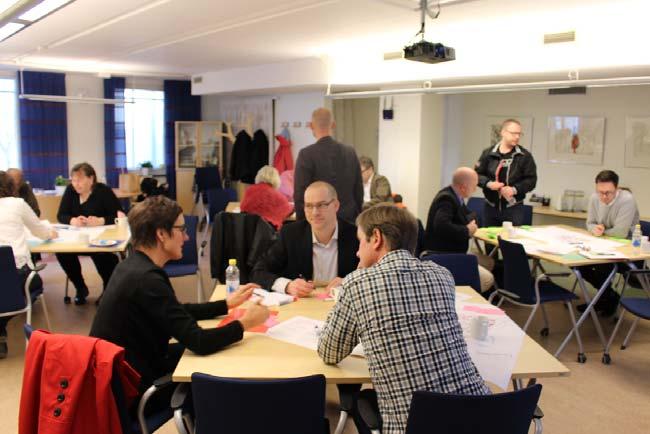 Wrkshp nr 1 Viktiga händelseförlpp I den inledande wrkshppen mbads grupperna diskutera de tre viktigaste händelseförlppen för att nå önskat läge ch därmed en hållbar utveckling av Södra Ryd.