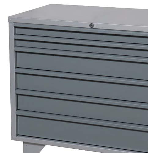 If you want a cleaner expression or have for intention to place the drawer unit next to another of the INDECO ADVANCED LINE products, you can choose a base to put on the outside of the legs, to