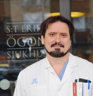 Mario Alexander Economov, ögonläkare vid S:t Eriks ögonsjukhus. som fadder för denna.