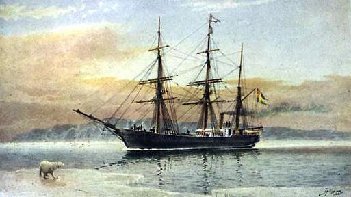 Adolf Erik Nordenskiöld seglade genom Nordostpassagen 1878 80 med träfartyget