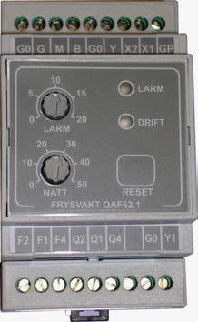 AMA 8 UCA Styr- och övervakningssystem 3 Styrfunktionsenheter med sammansatt funktion 444.1 Frysvakt QAF62.