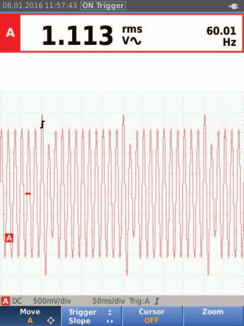 t Sampling och interpolation: samplingen avbildas genom prickarna medan interpolationen binder ihop prickarna till en linje.