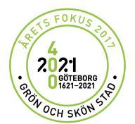 geografiska fördelningen av urban grönska i Göteborg (Thorsson et. al, 2013-2016).