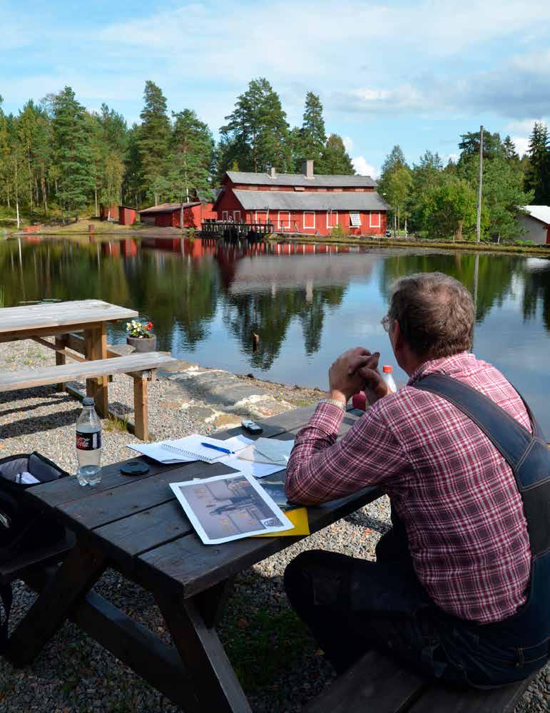 Ove tar en välförtjänt paus.