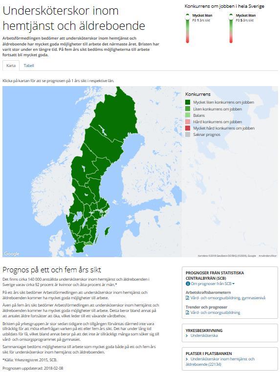 yrket undersköterska inom