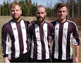 Målskyttar i dagens genrep. Robert Wirefeldt, Tomas Lovén och Samuel Herbertsson Lördagen den 8 april, kl 12.