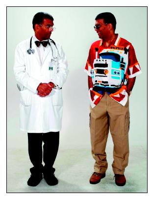Participants: 12 male general physicians and 168 patients.