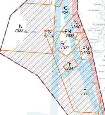 Skagerak: Oceaniska förhållanden ger hög biologisk mångfald Bratten (V335) Naturskydd som synliggör RI överlapp i sydost Yrkesfiske inom