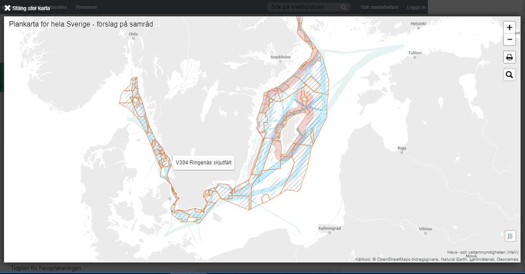 Utforska på webben Klickbara kartor Vägledning, havsområden,