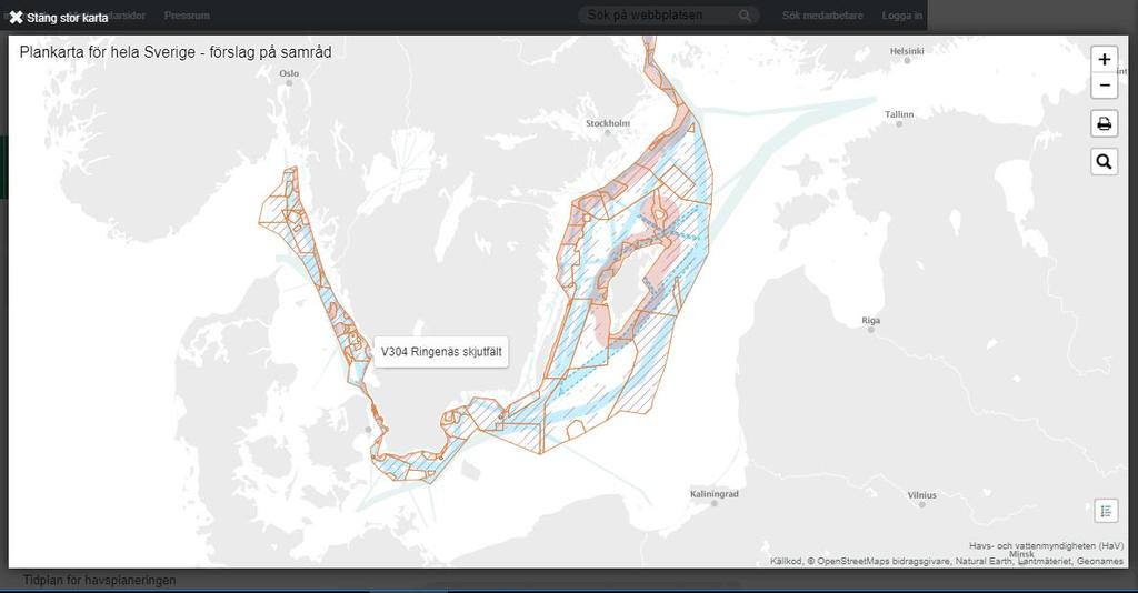 Utforska på webben Klickbara kartor Vägledning, havsområden,