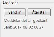 Dagar som inte kan väljas visas med kryss över dagen. "Senast uppdaterad:" under datumväljaren indikerar tidpunkt för senaste uppdatering av skärmbilden.