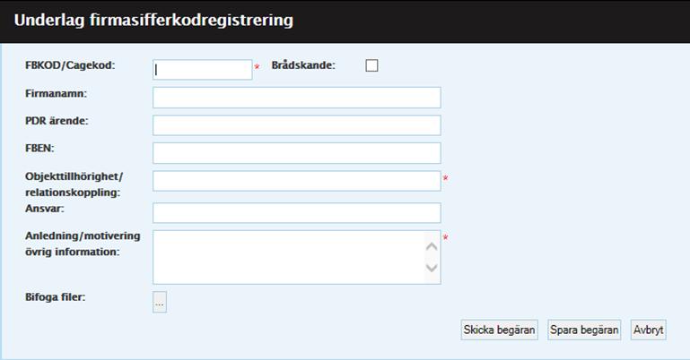Användarhandledning Produkt Data Registrering (PDR) Indatering Sida 110(129) PDR Indatering Version: 4.5.