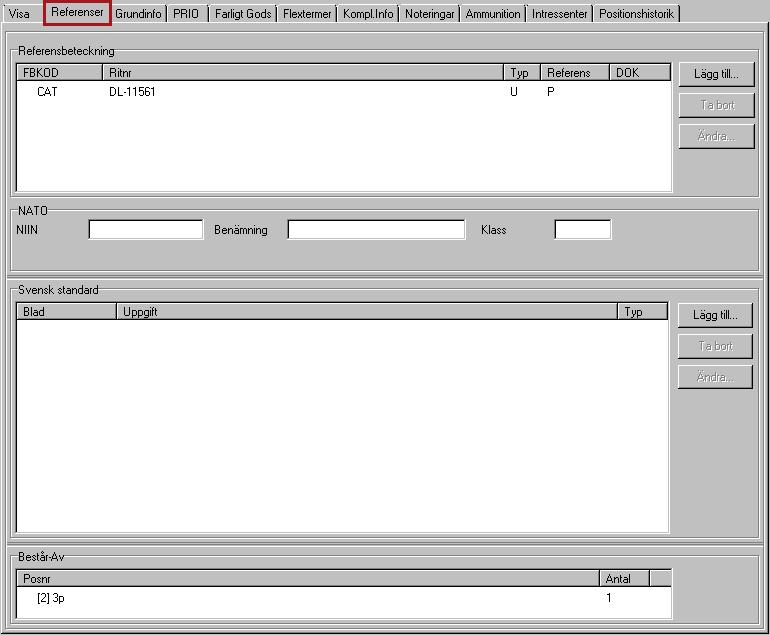 Användarhandledning Produkt Data Registrering (PDR) Indatering Sida 61(129) PDR Indatering Version: 4.5.