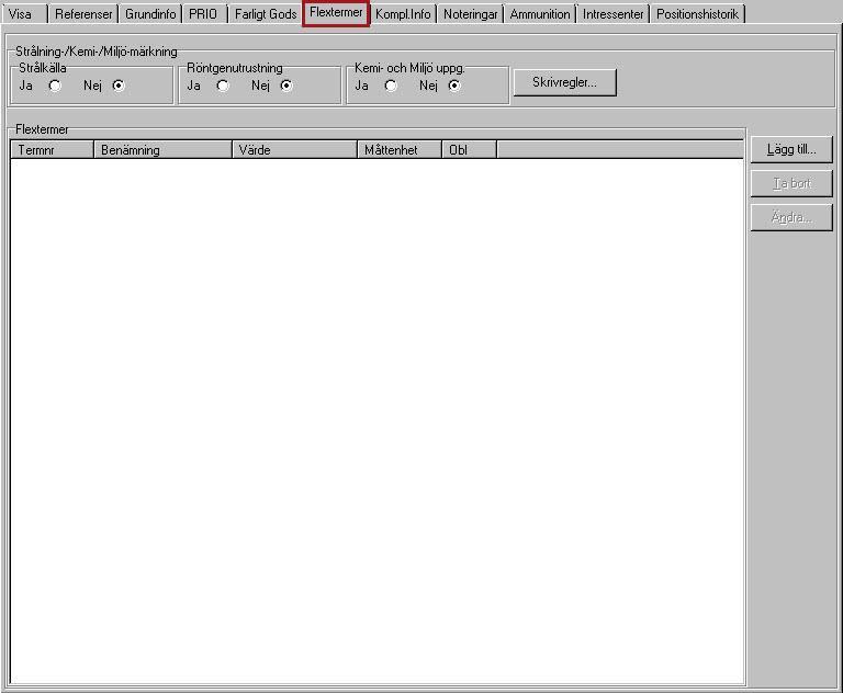 Användarhandledning Produkt Data Registrering (PDR) Indatering Sida 64(129) PDR Indatering Version: 4.5.