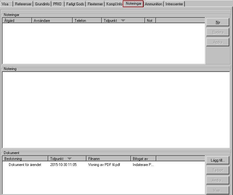 Användarhandledning Produkt Data Registrering (PDR) Indatering Sida 68(129) PDR Indatering Version: 4.5.