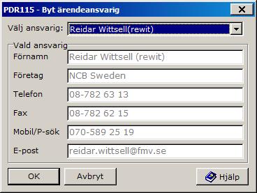 Användarhandledning Produkt Data Registrering (PDR) Indatering Sida 78(129) PDR Indatering Version: 4.5.