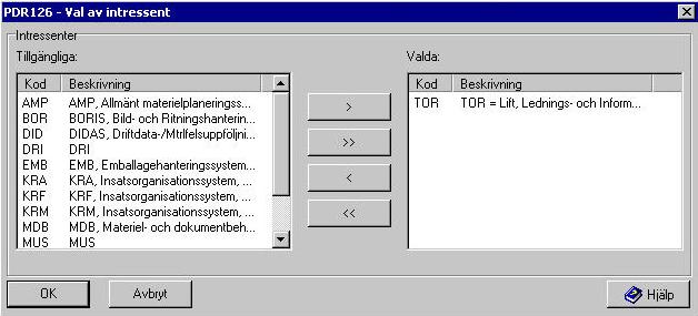 Användarhandledning Produkt Data Registrering (PDR) Indatering Sida 95(