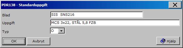 Användarhandledning Produkt Data Registrering (PDR) Indatering Sida 99(129) PDR Indatering Version: 4.5.