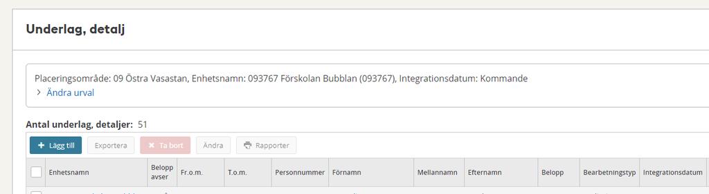 Du får upp översiktsbilder på din ersättning.