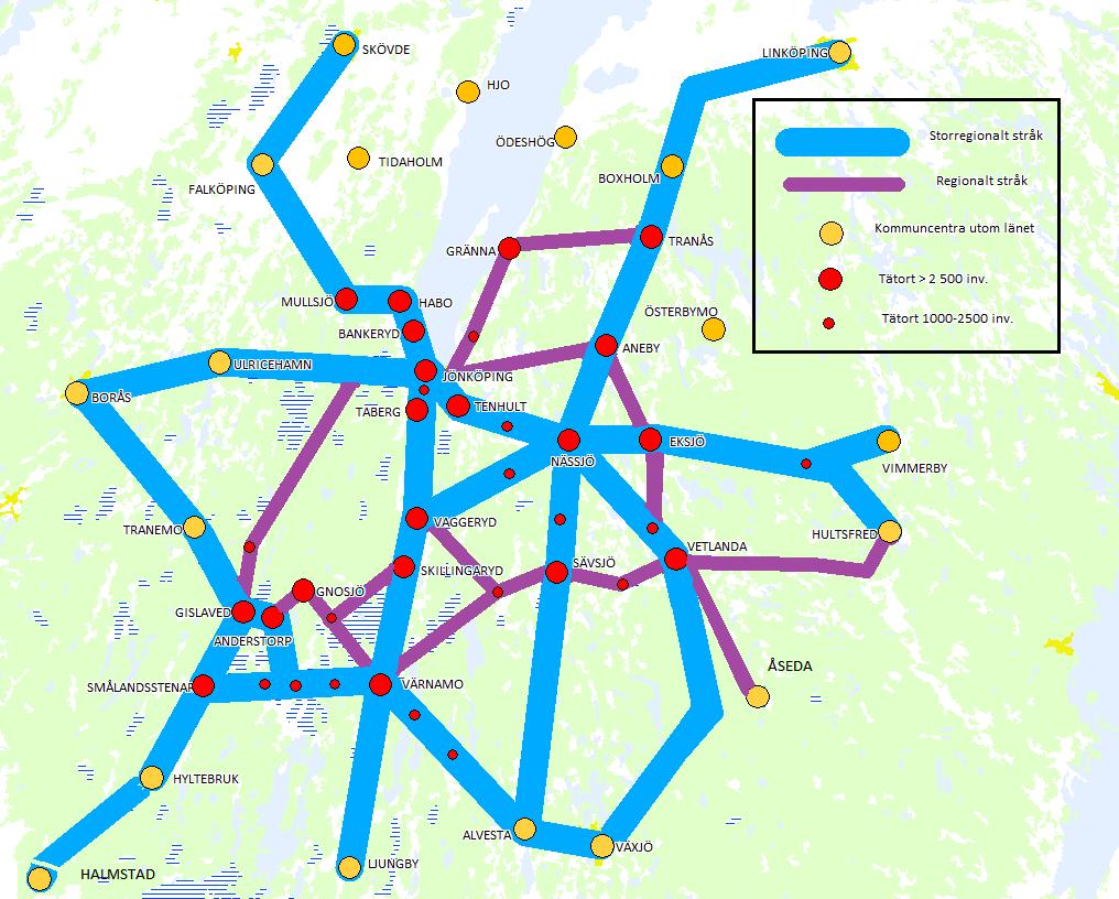 För stadstrafiken i Jönköping gäller ett varierat men högt turutbud vilket utvecklas enligt Jönköpings kommuns handlingsprogram för kollektivtrafiken antaget januari 2011.