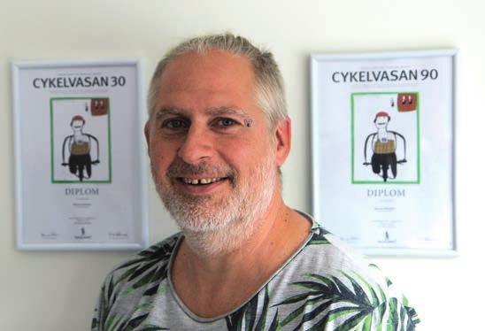 Cykelvasan är ett av mina personliga hälsomål, säger Henrik Molander, teknisk administratör, LKAB Malmberget. Cykelvasan blev ett hälsomål MORA. Henrik Molander blev cykelbiten för flera år sedan.
