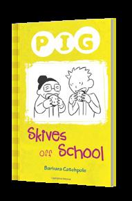 Det finns 18 Pig-böcker, varav flera även finns översatta till svenska, och dessutom finns det engelska arbetsböcker med uppgifter till