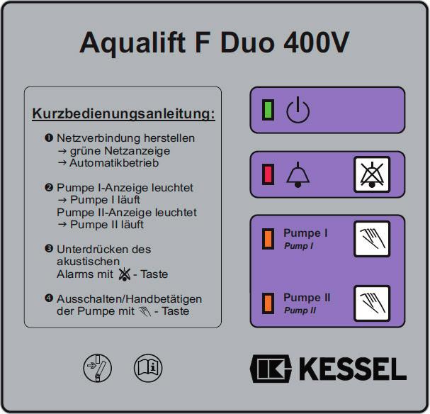Inställningarna görs med hjälp av de båda knapparna Larm och Pump på modell Mono och Pump II på modell Duo (hädanefter båda benämnda som knapp Pump ).