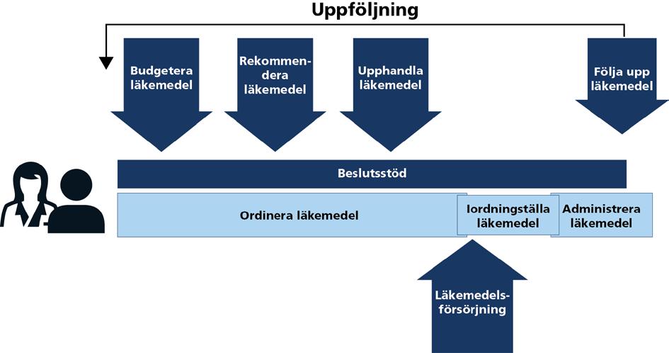 Strategin och läkemedelsprocessen Huvudmålet med läkemedelsbehandling för befolkningen är att den ska vara Medicinskt ändamålsenlig och säker det vill säga leda till ökad hälsa och minskat lidande.