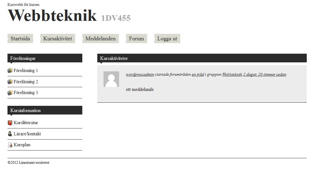 2012-03-08 1.0 Systemtest, mac, testserver Lista av testfall som körs (pass och fail status) Test 1 Testfall 5.