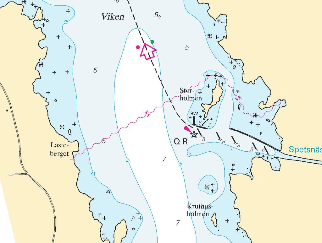 Nr 309 22 Övriga inlandsfarvatten / Inshore waters * 6432 Sverige. Göta kanal. Sjön Viken. Storholmen. Sjökabel. Under v24 kommer en sjökabel att förläggas tvärs över sjön Viken, NV om Karlsborg.