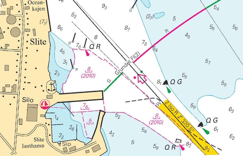 Nr 321 8 Passage will be possible daily between 0600-0700LT and 1800-1900LT. Pampusrännan 58-37,88N 16-18,74E Not available as an update in ENC Sjöfartsverket och Van Oord dredging. Publ.