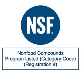 NSF H1 Registration: 152360 1. Namnet på ämnet/ blandningen och bolaget/ företaget 1.1 Produktbeteckning Produktnamn : 1.