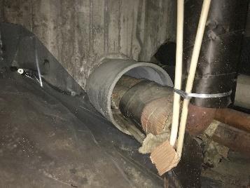 Skicket är bristfälligt och isoleringen har lagats på flertalet ställen. Kulvertsystemet har passerat sin tekniska livslängd.