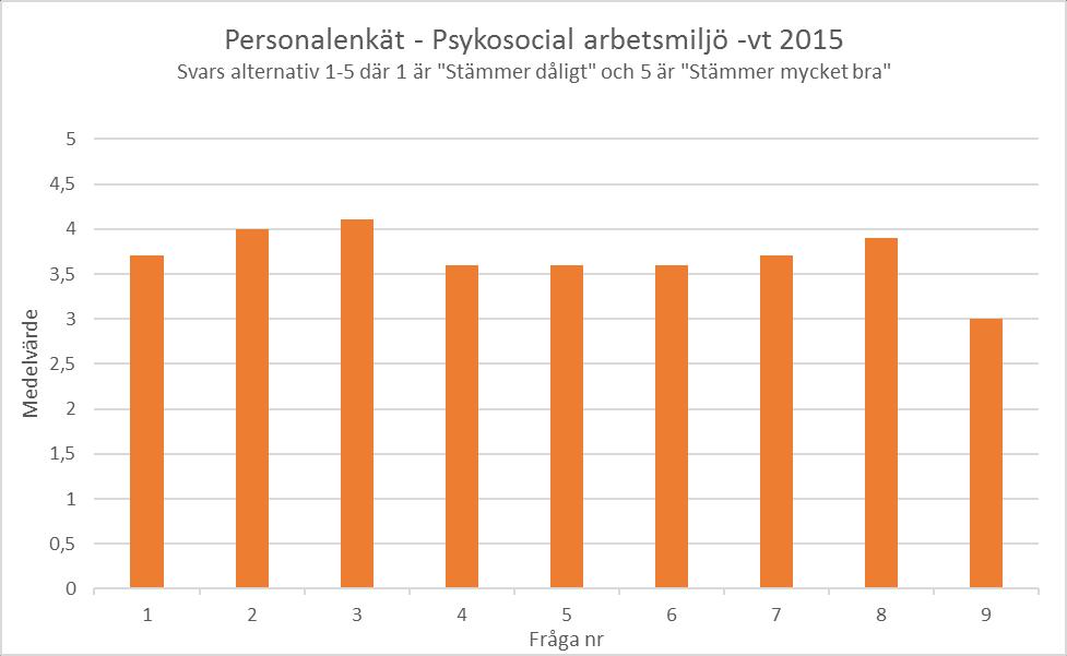 4 Arbetsbelastning: Känner du att du hinner med dina arbetsuppgifter? 5 Hälsa: Lever du så att du mår bra till kropp och själ?