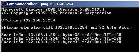 5 eller senare Bekräfta din lokalnätverksanslutning till apparaten För att se om denna ADSL Router syns på