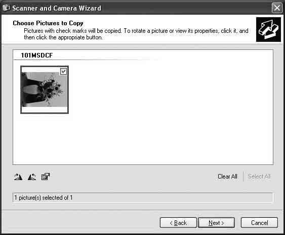 Kameran Memory Stick Duo -kortille tallennetut kuvat tulevat näkyviin.